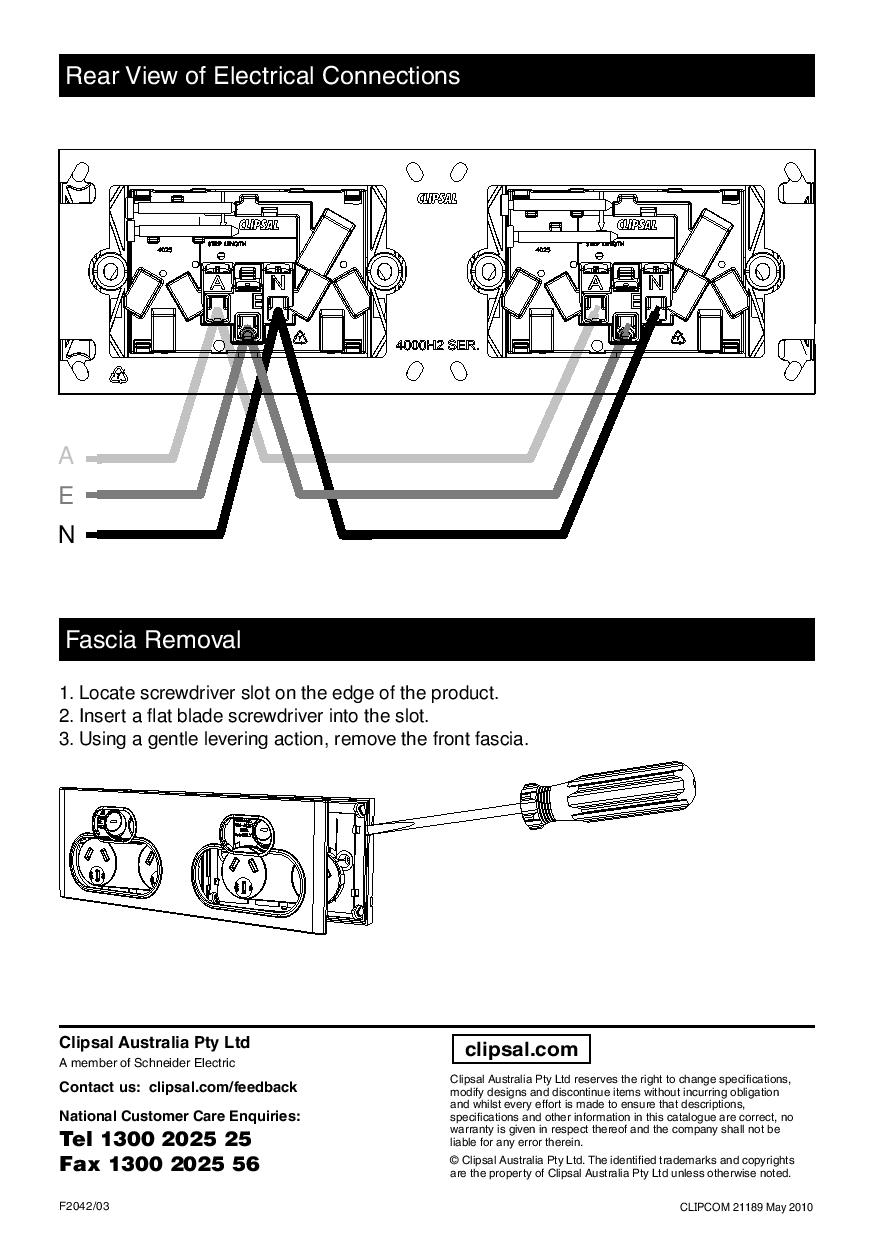 SPARKY TRADE PRICE ON CLIPSAL Saturn Quad Power Point (Ocean Mist)