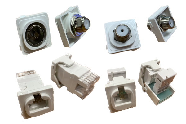 8 Pin RJ45 Female Socket - SM/RJ45