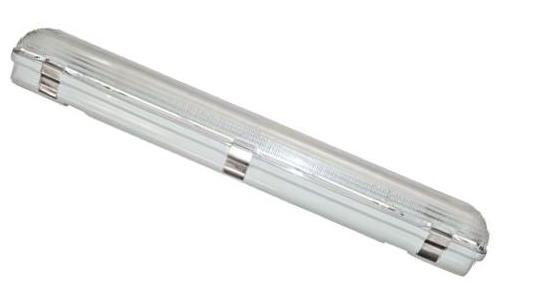 Slimline Water Proof Fluorescent Light Fitting 1x18W IP65