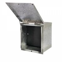 Enclosure 1200x1200x250 Raw Galvanised Hinged Switch Dual Hinged Door Switchpanel Fitted