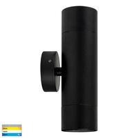 Maxi Tivah Aluminium Black TRI Colour Up & Down Wall Pillar Lights