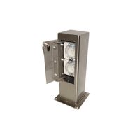 Clipsal - Cable Management, Pedestal Pole, 125x125mm, Single Sided with One Lockable Door