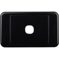 Digitek 1 Gang Wallplate (No Mech) - Black - 05DWP01BK