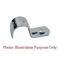 25mm Metal Half Saddle 6mm Hole (50 Pieces)