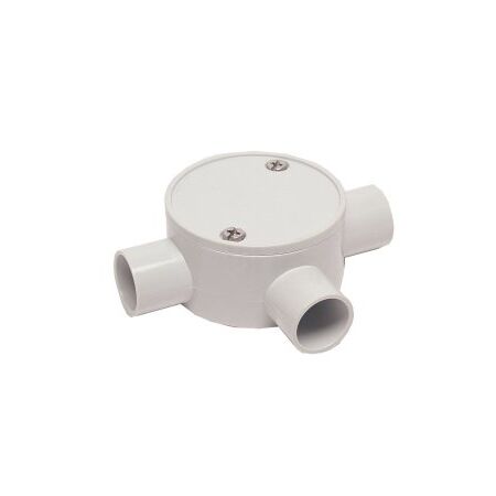20mm Three Way Shallow Junction Box